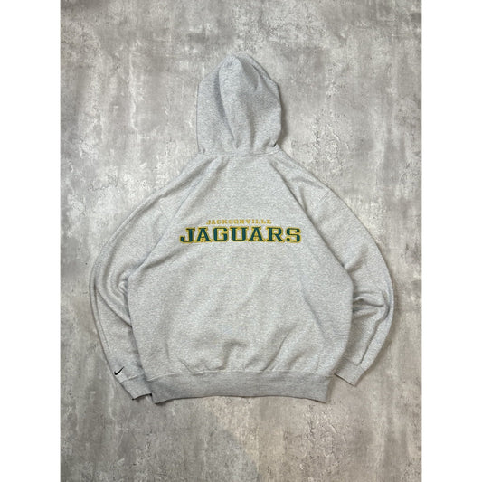 Vintage Jacksonville Jaguars NFL Full Zip Hooded Nike Sweatshirt Size Large