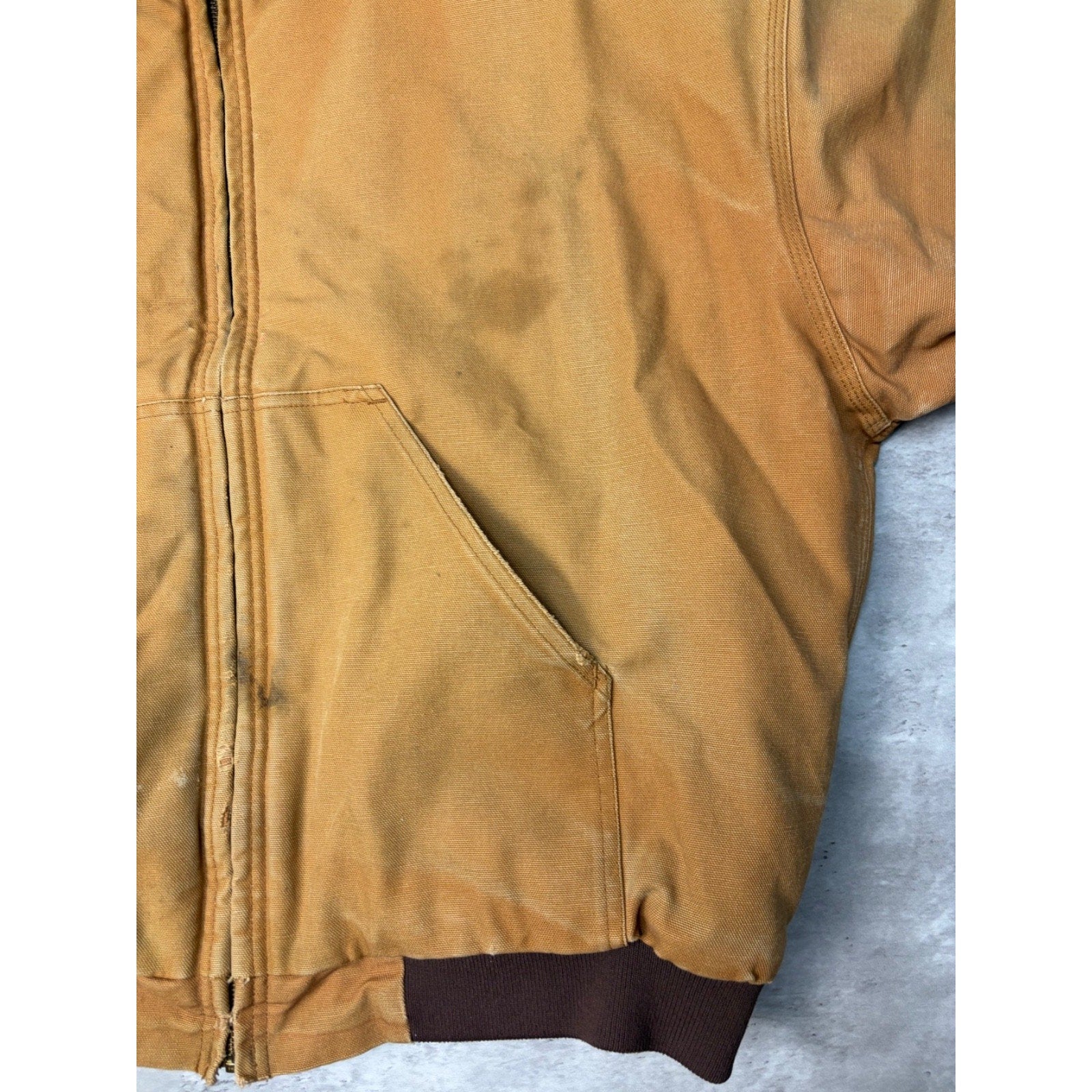 Vintage Wear Guard Insulated Full Zip Insulated Hooded Workwear Jacket Sz Large