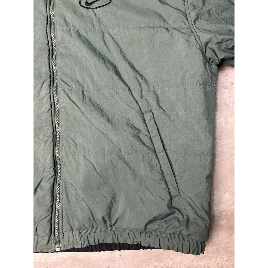 Vintage 90s Nike Embroidered Spellout Reversible Insulated Jacket Size XL