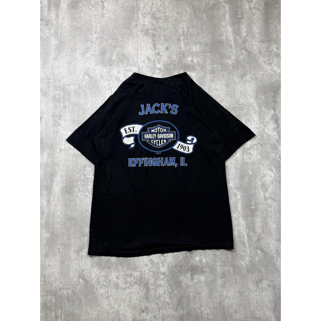 Vintage 1996 Harley Davidson Road To Freedom Graphic T-Shirt Size Large
