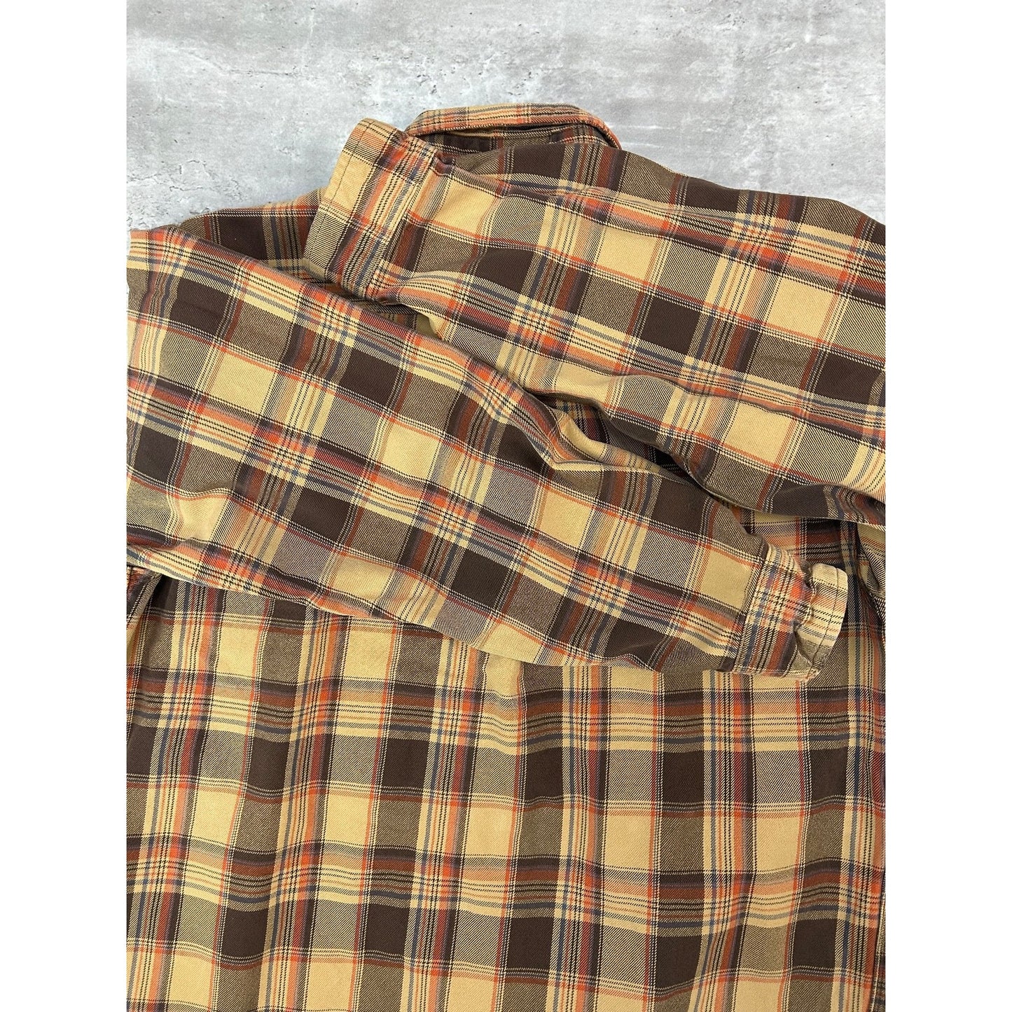 Vintage Carhartt Plaid Double Pocket Workwear Long Sleeve Button Up Shirt Medium