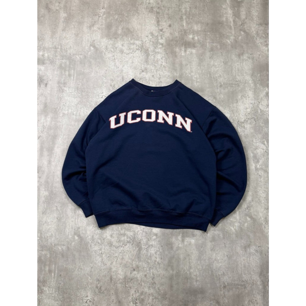 Vintage Uconn Huskies NCAA Spellout Graphic Champion Sweatshirt Size Medium