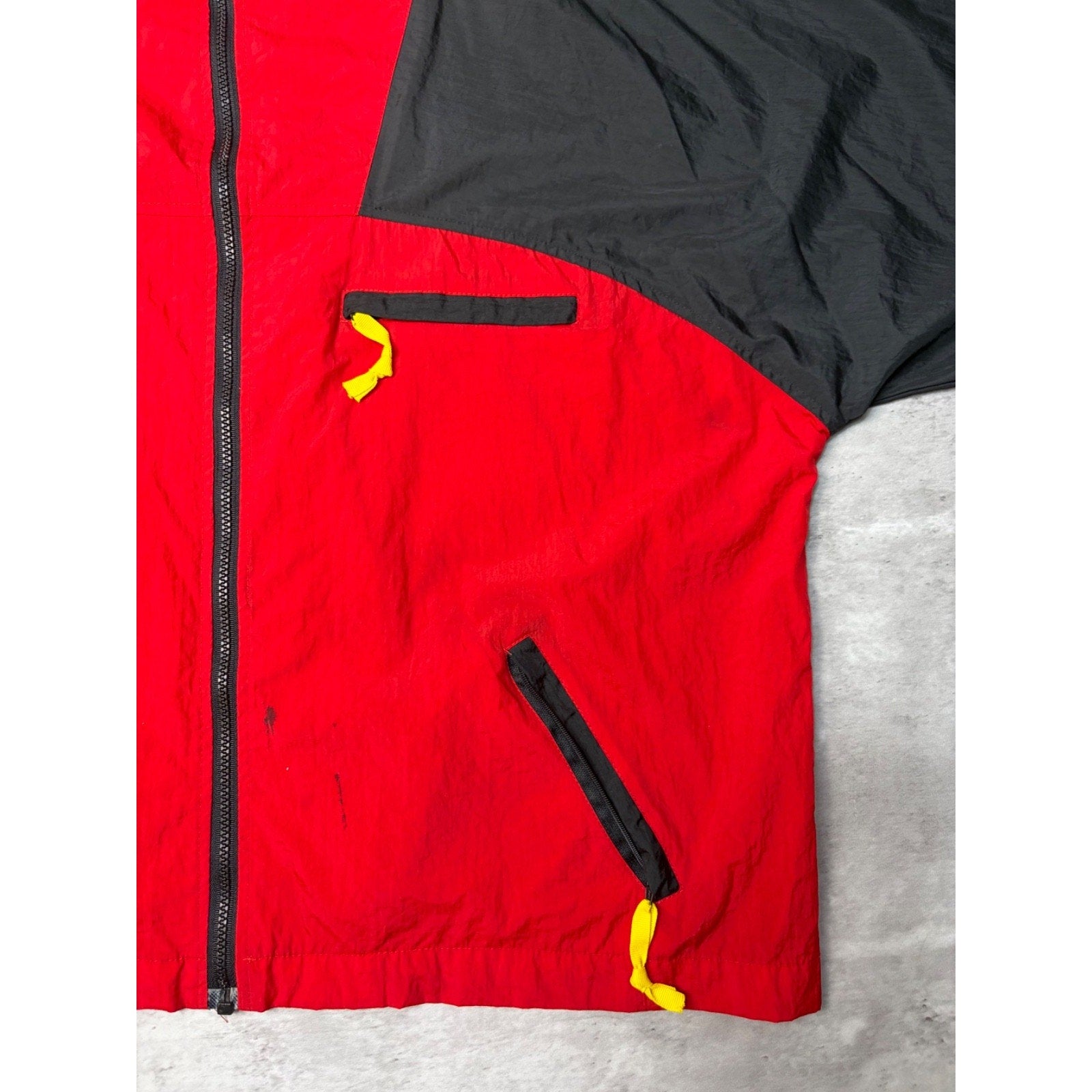 Vintage Marlboro Adventure Team Embroidered Full Zip Windbreaker Jacket Sz Large