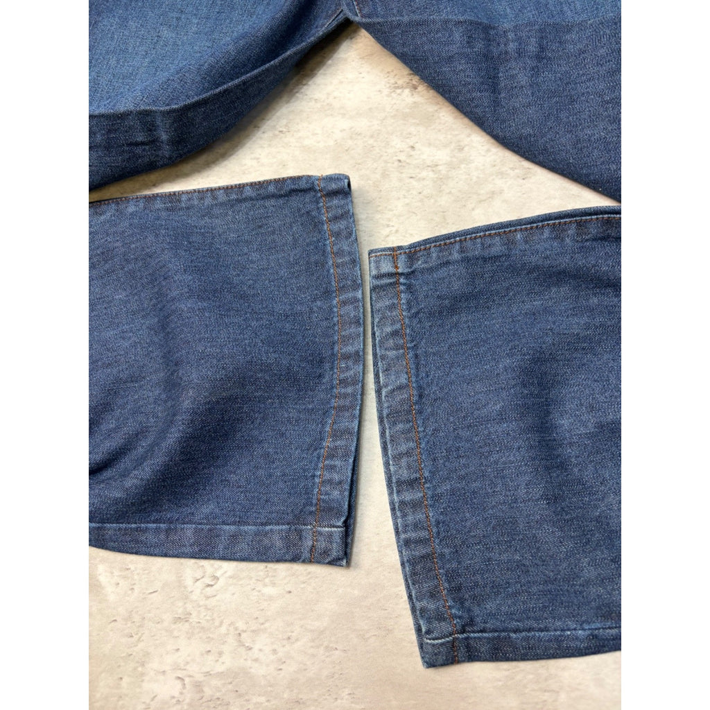 Vintage Y2K Womens Rocawear Embroidered Pocket Logo Dark Wash Denim Pants