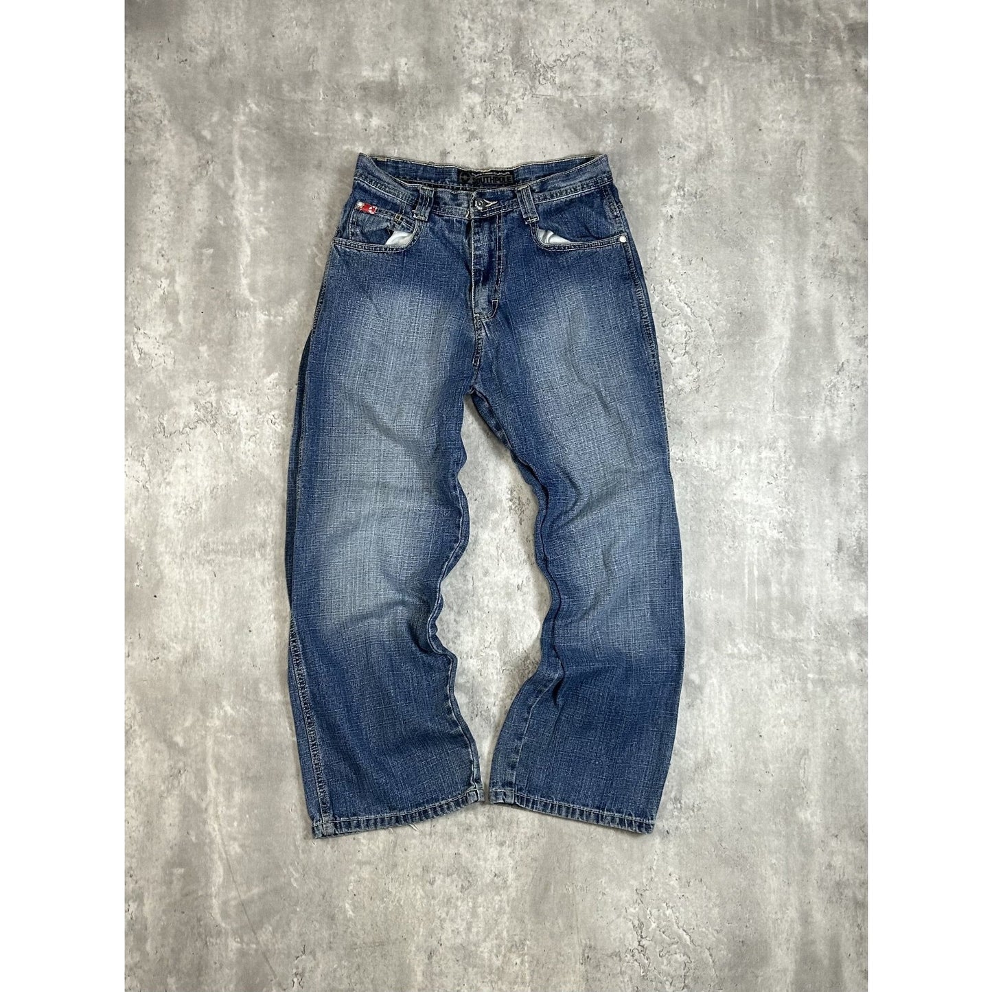 Vintage Y2K Southpole Medium Wash Denim Pants Size 29 Blue