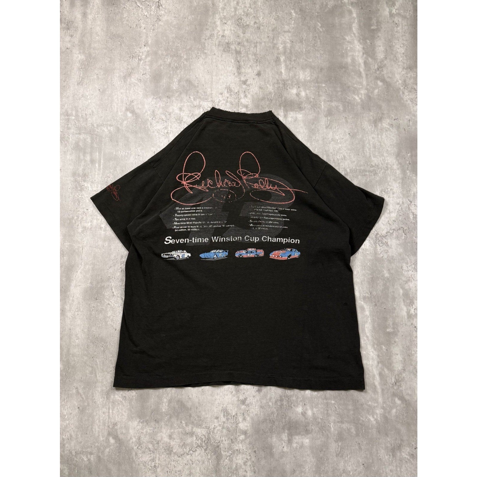 Vintage 1992 Richard Petty 35 Years Of Racing Nascar Graphic T-Shirt Size XL