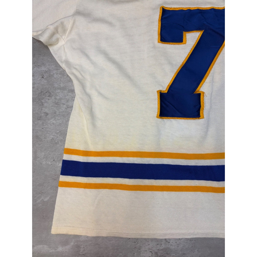 Vintage 80s/90s #7 Buffalo Sabres NHL Stitched Hockey Jersey Size Large