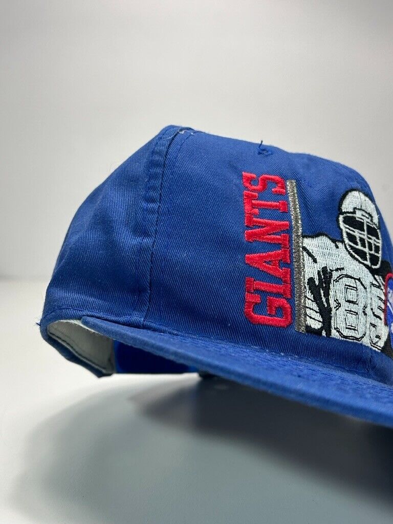 Vintage New York Giants NFL Embroidered Player Helmet Snapback Hat OSFA Blue