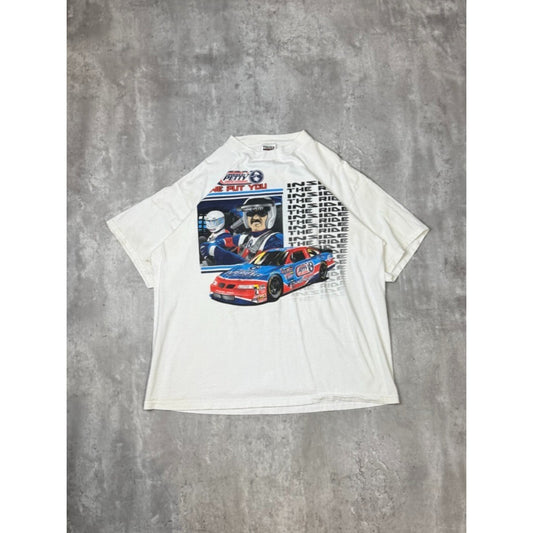 Vintage 90s Richard Petty STP Racing Inside The Ride Nascar T-Shirt Size 2XL