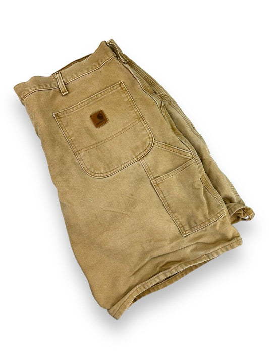 Vintage Carhartt Canvas Workwear Carpenter Shorts Size 40 Beige B25BRN