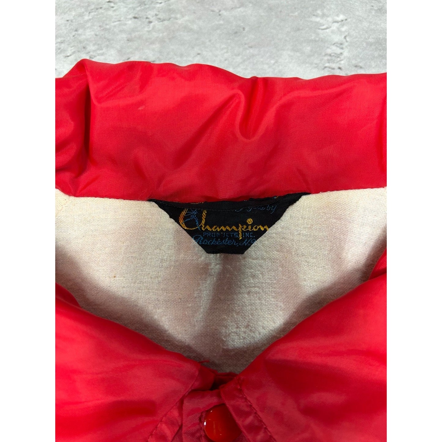 Vintage 70s/80s U Of C NCAA Graphic Spellout Coaches Jacket Size XL