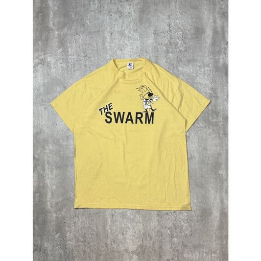 Vintage Georgie Tech Yellow Jackets NCAA The Swarm Graphic T-Shirt Size Medium