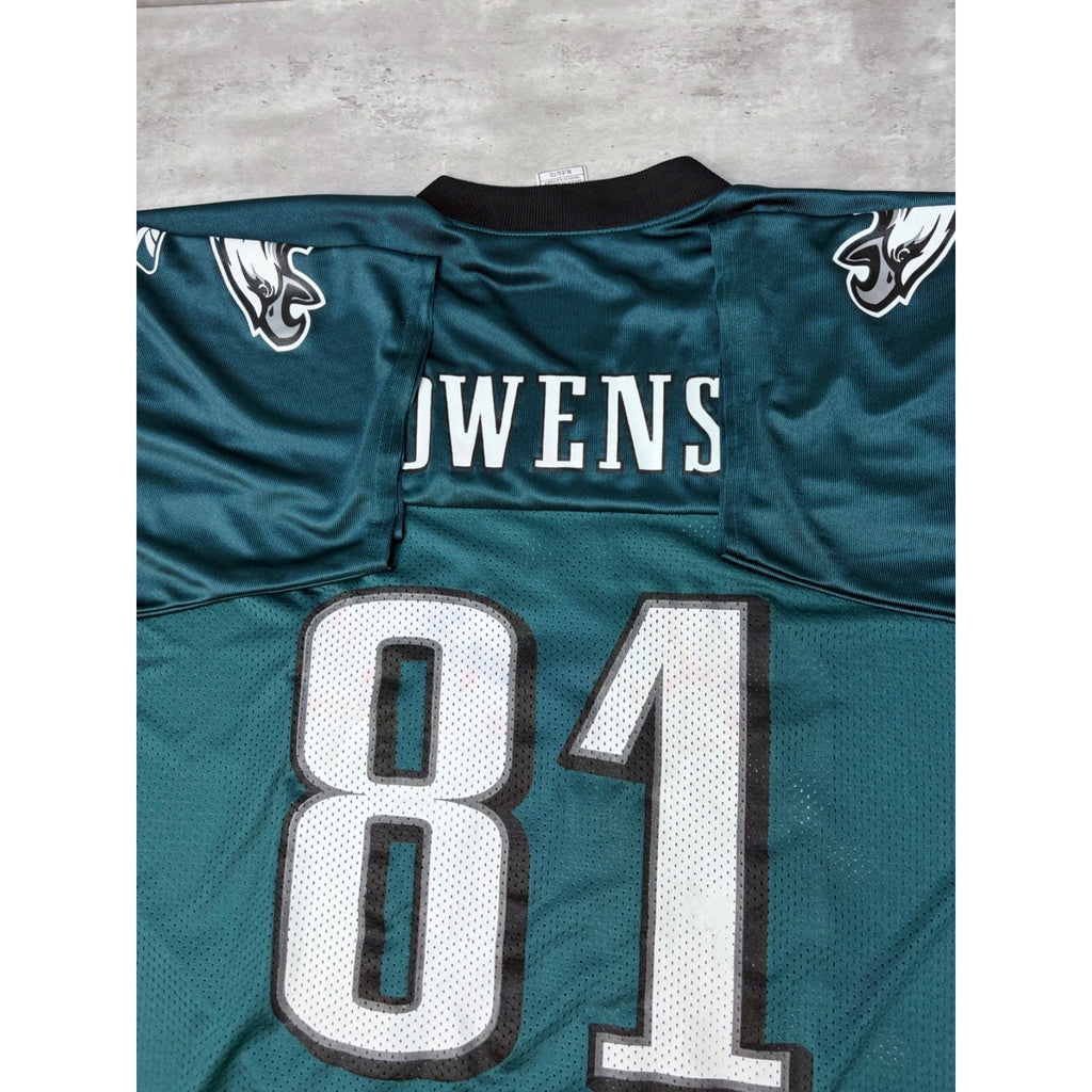 Vintage Terrell Owens #81 Philadelphia Eagles NFL Reebok Football Jersey Size XL