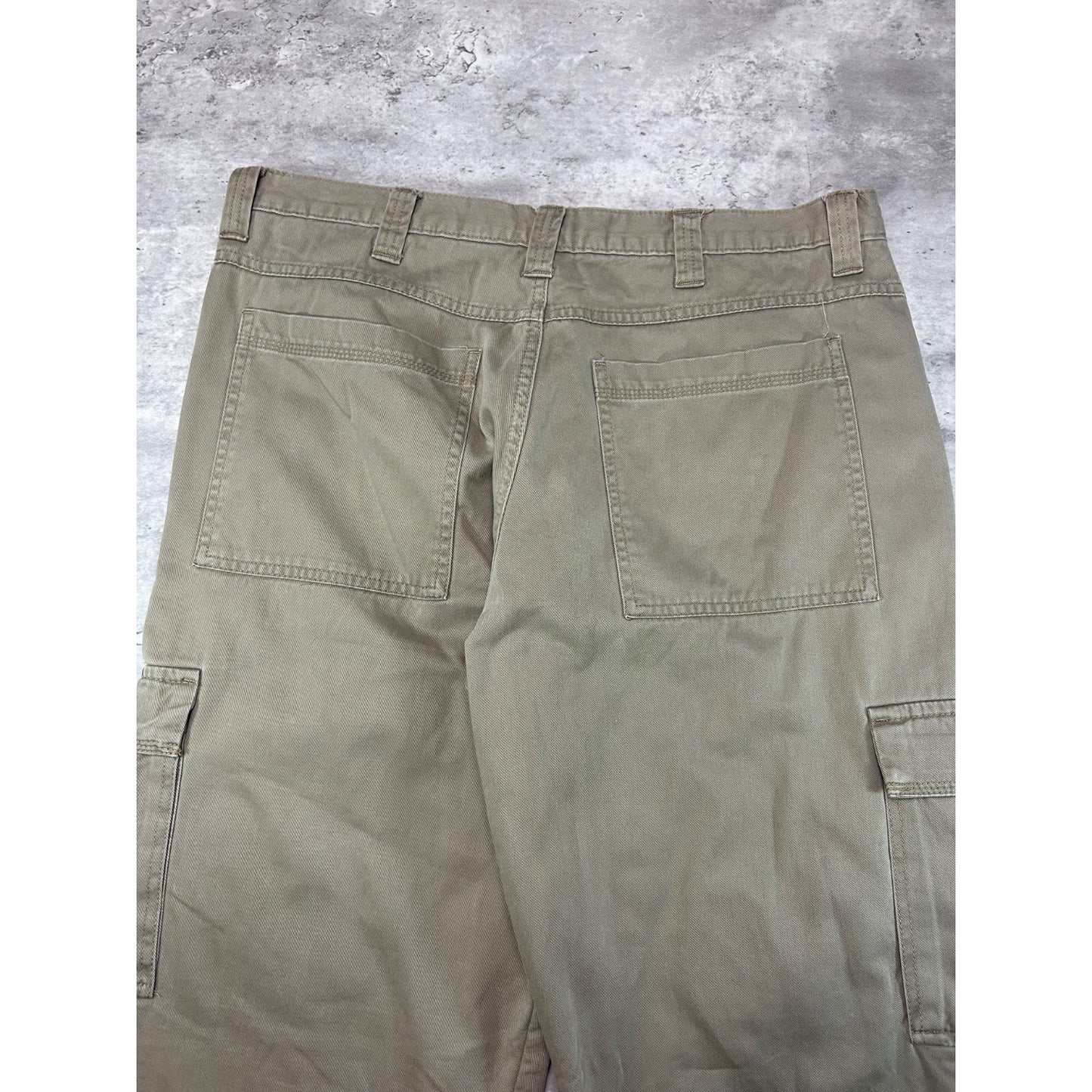 Vintage Wrangler Authentics Khaki Utility Cargo Pants Size 38 Beige