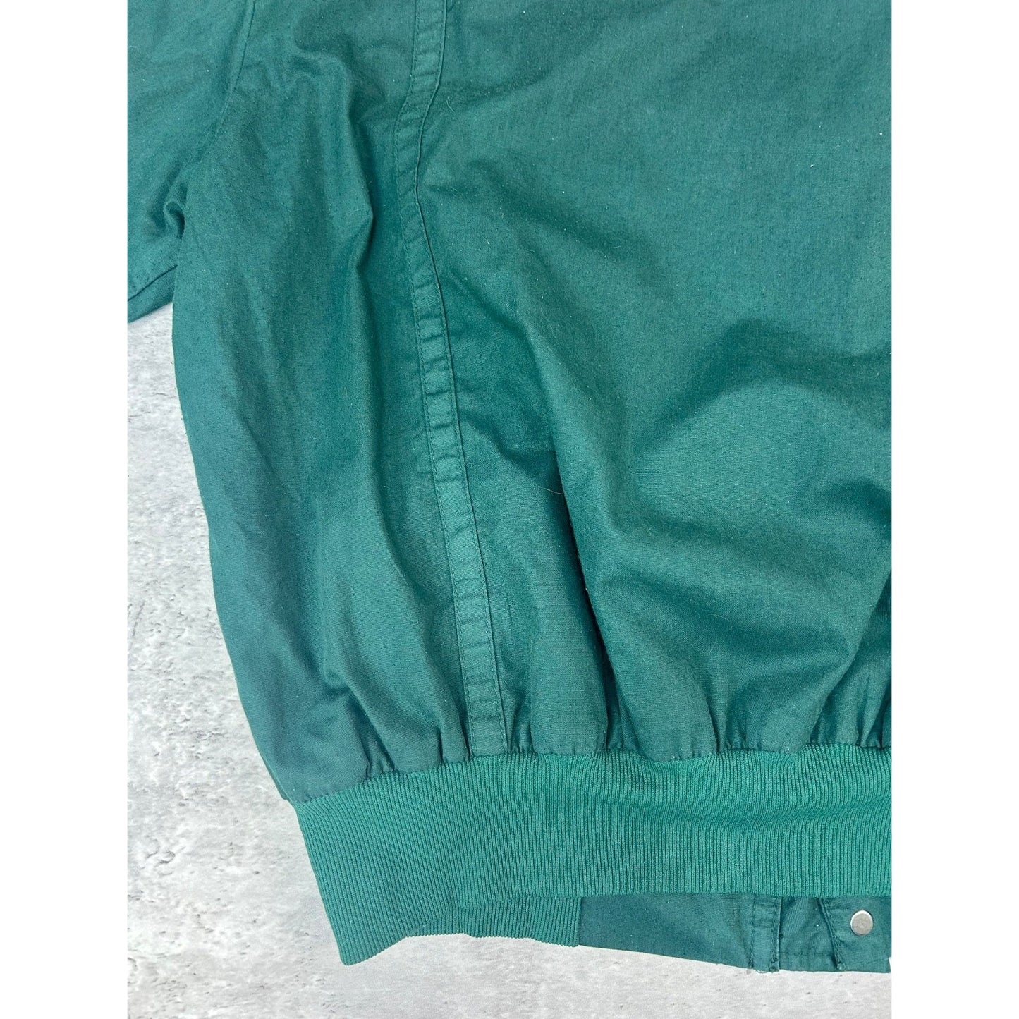 Vintage Lotus Embroidered Logo Full Zip Multi Pocket Bomber Jacket Size Large