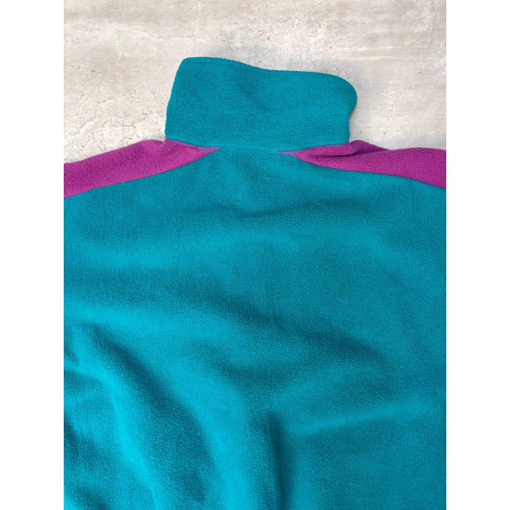 Vintage Womens Columbia Two Tone Full Zip Fleece Sweatshirt Size XL