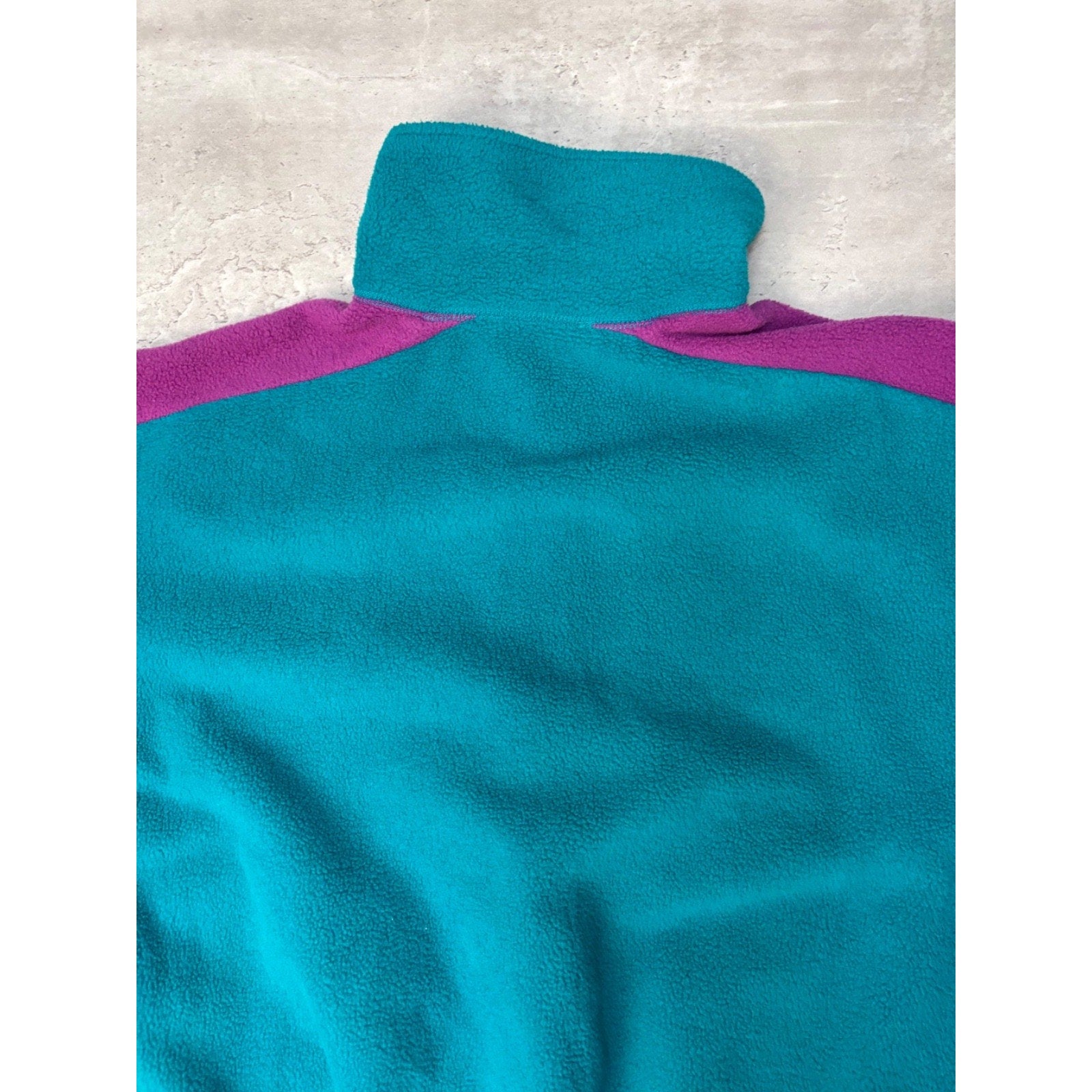 Vintage Womens Columbia Two Tone Full Zip Fleece Sweatshirt Size XL