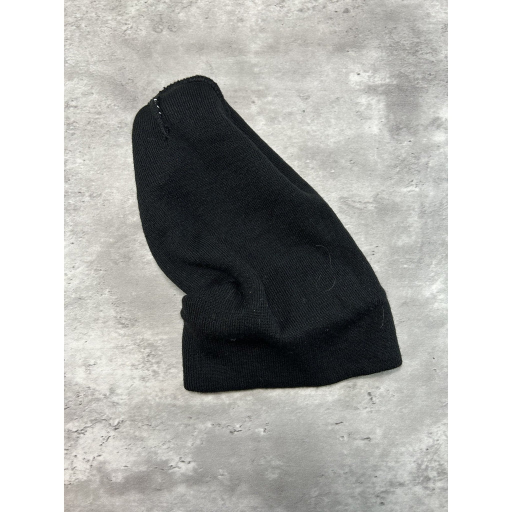 Vintage Carhartt Workwear Embroidered Patch Beanie Hat OSFA Black