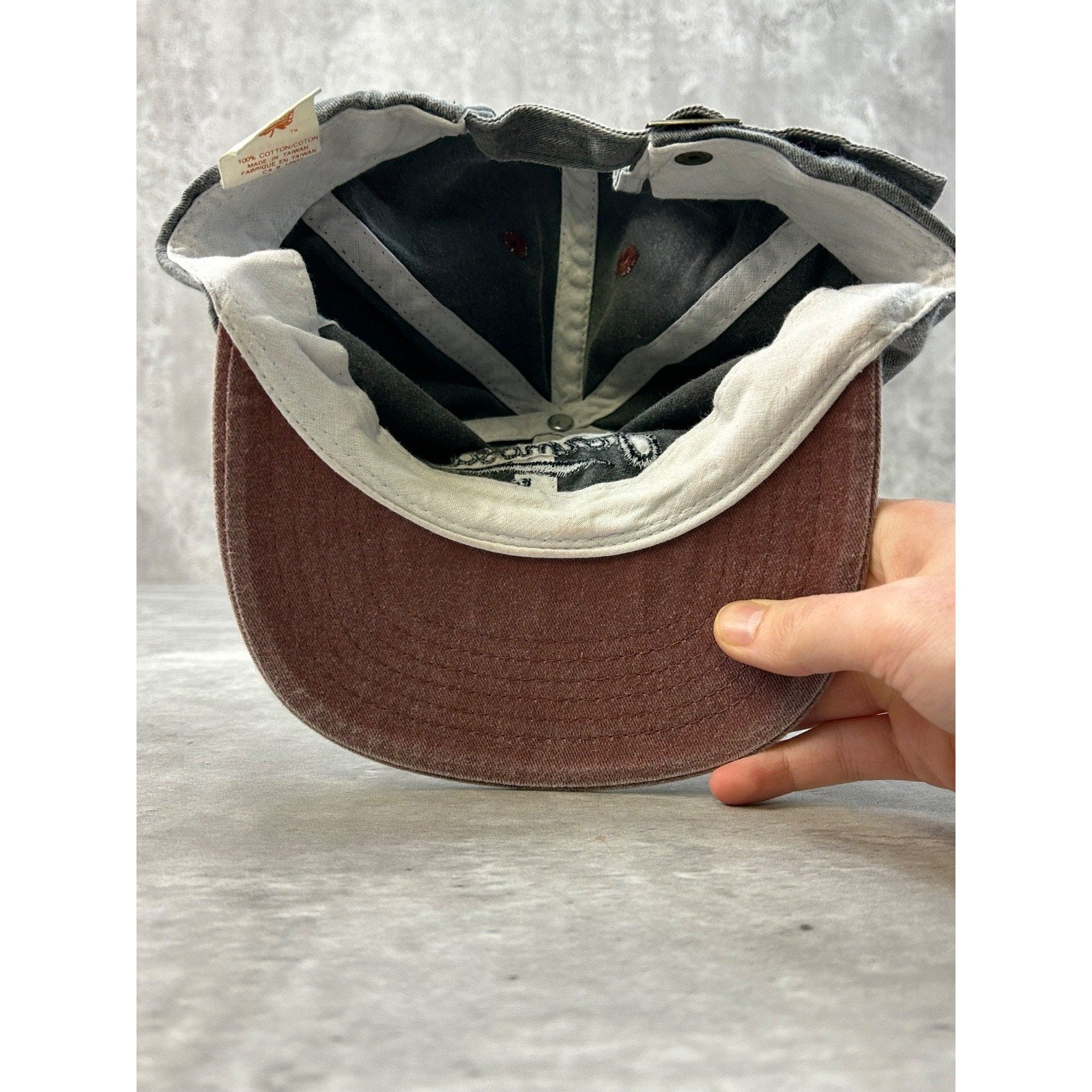 Vintage Formosa Embroidered Cursive Embroidered Spellout Strapback Hat OSFA