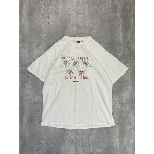 Vintage 2002 So Many Campers So Little Time Florida Graphic T-Shirt Size XL