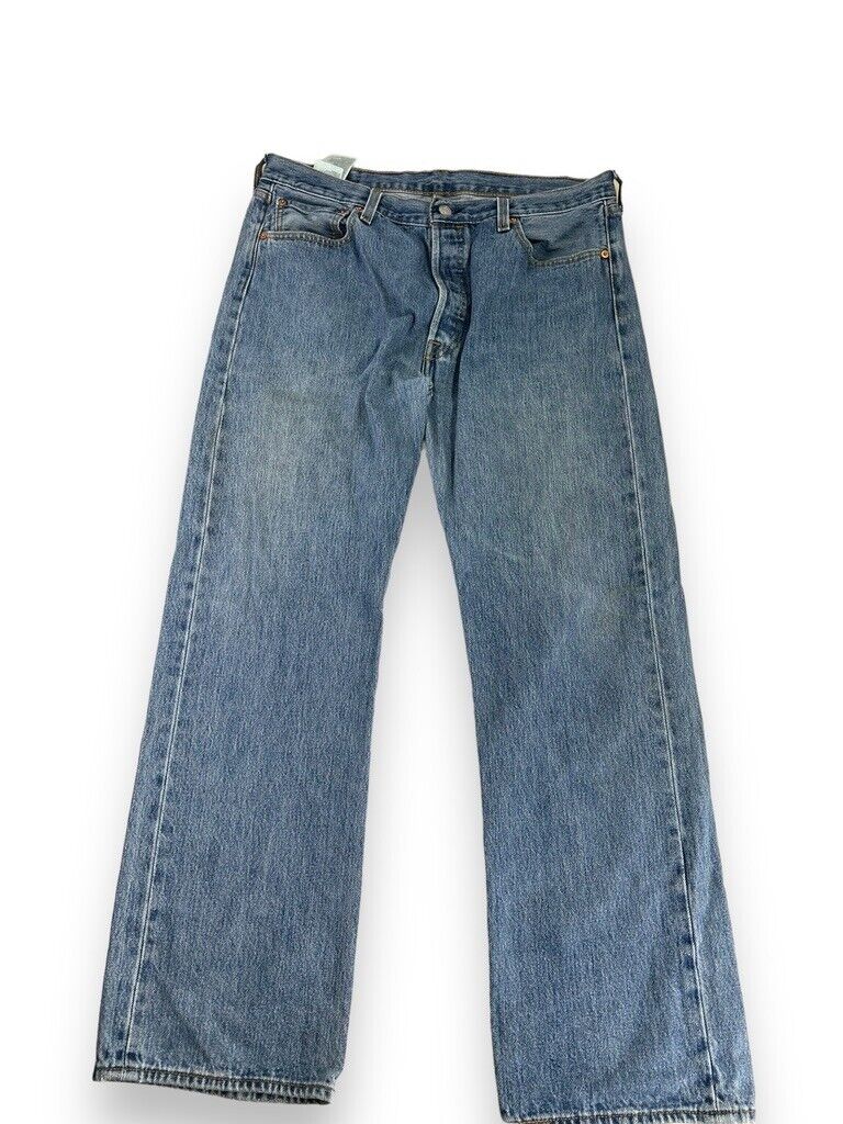 Vintage Levis 501 XX Light Wash Straight Leg Denim Pants Size 36W Blue