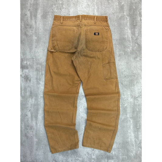 Vintage Dickies Canvas Workwear Carpenter Pants Size 36 Beige