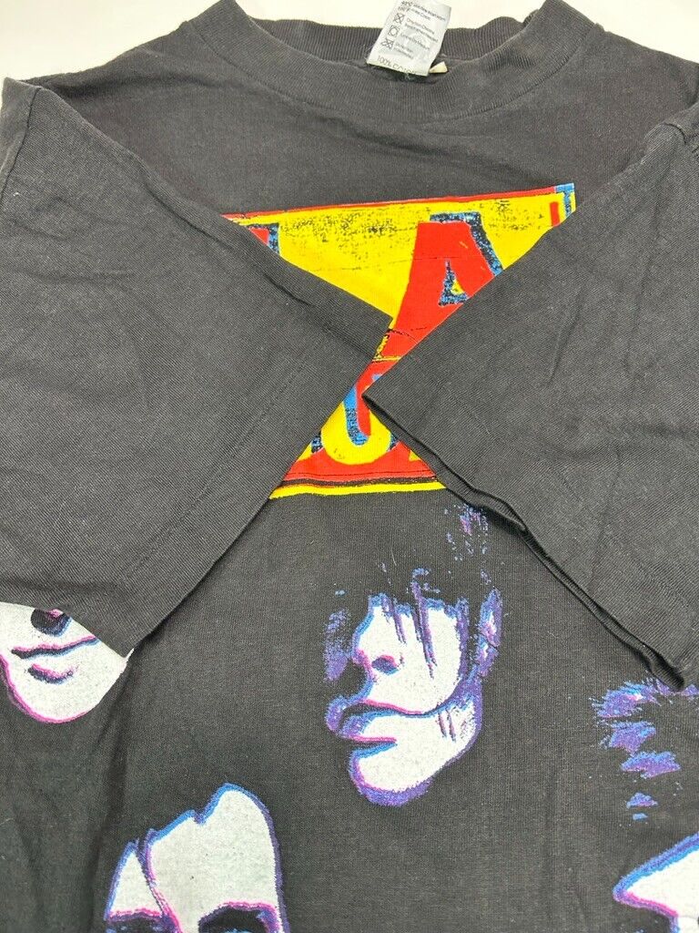 Vintage 1991 LA Guns Hollywood Vampires Rock Music Tour T-Shirt Size Large Black