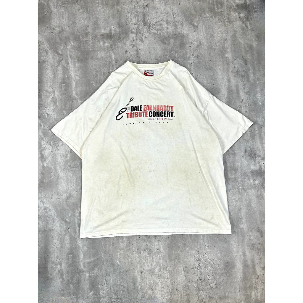 Vintage 2003 #8 Dale Earnhardt NASCAR Tribute Concert Graphic T-Shirt Size XXL