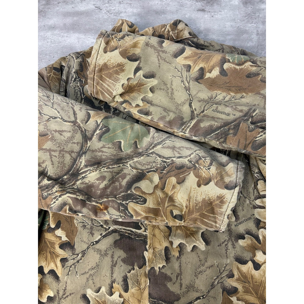 Vintage 90s Gander Mountain Advantage Camo Insulated Hunting Jacket Size Large
