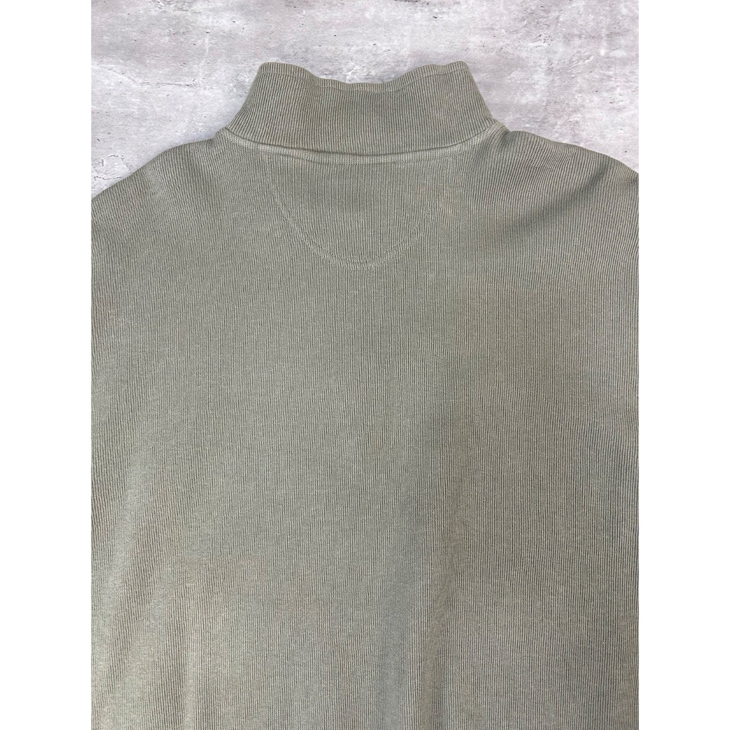 Vintage 90s Big Dogs Embroidered Spellout 1/4 Zip Pullover Sweatshirt Size XL