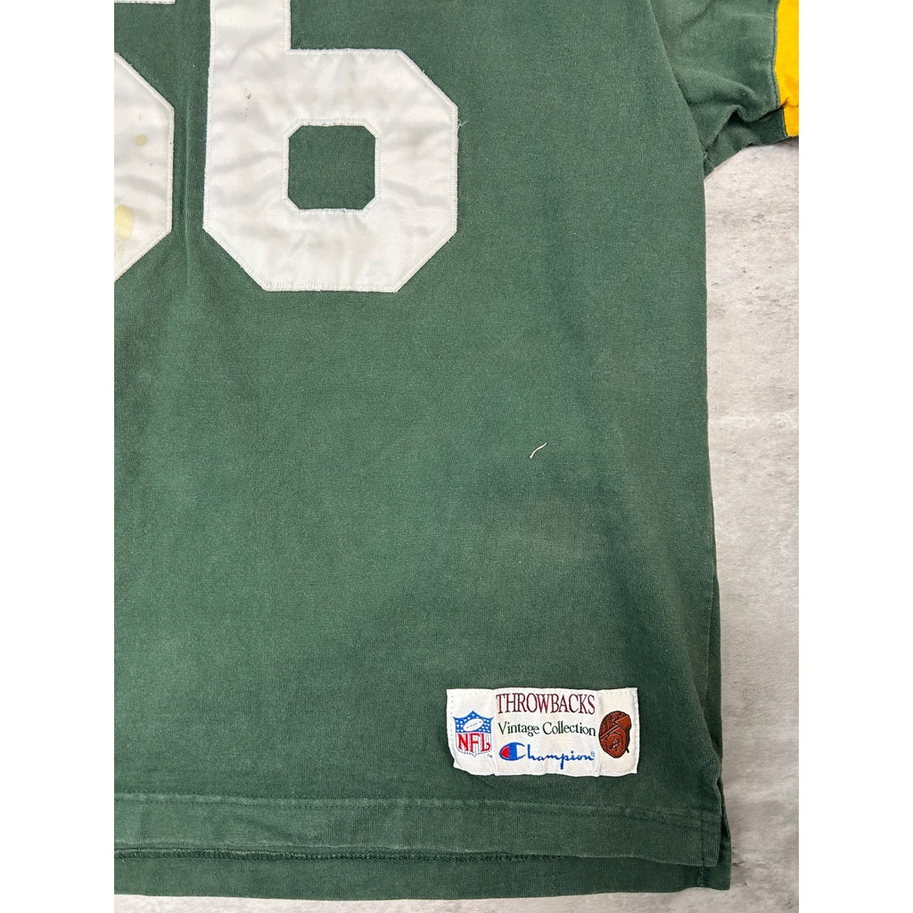 Vintage 90s Phillip Nitschke #66 Green Bay Packers NFL Jersey Sweatshirt Size XL