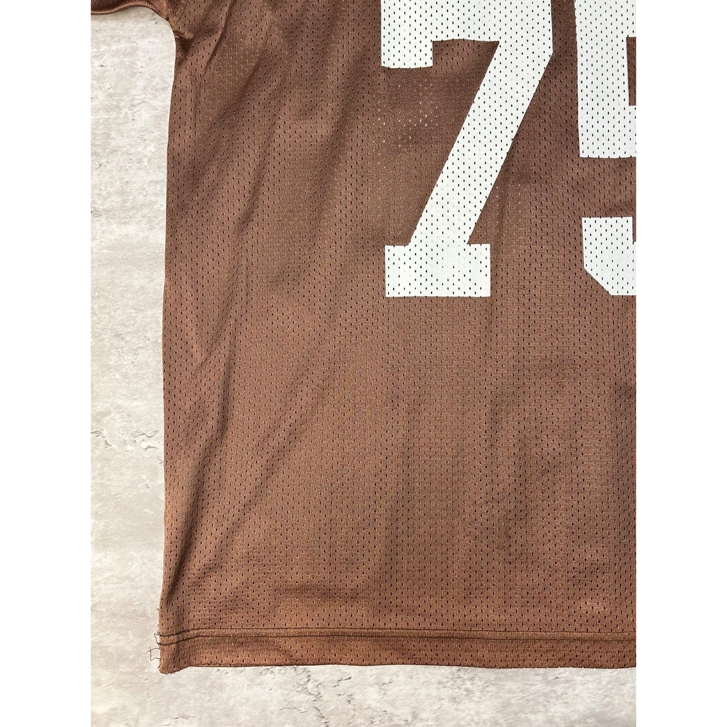Vintage 1998 Lomas Brown #75 Cleveland Browns NFL Football Jersey YOUTH XL