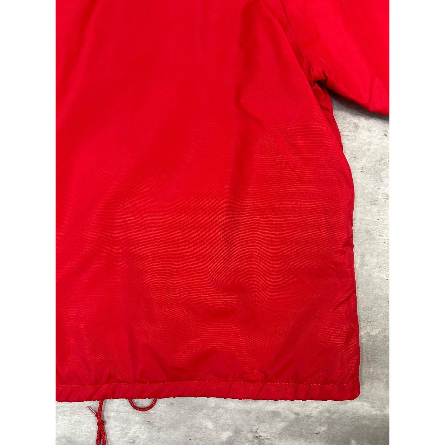 Vintage 80s Nebraska Frosh Football Nylon Coaches Jacket Size Large Red