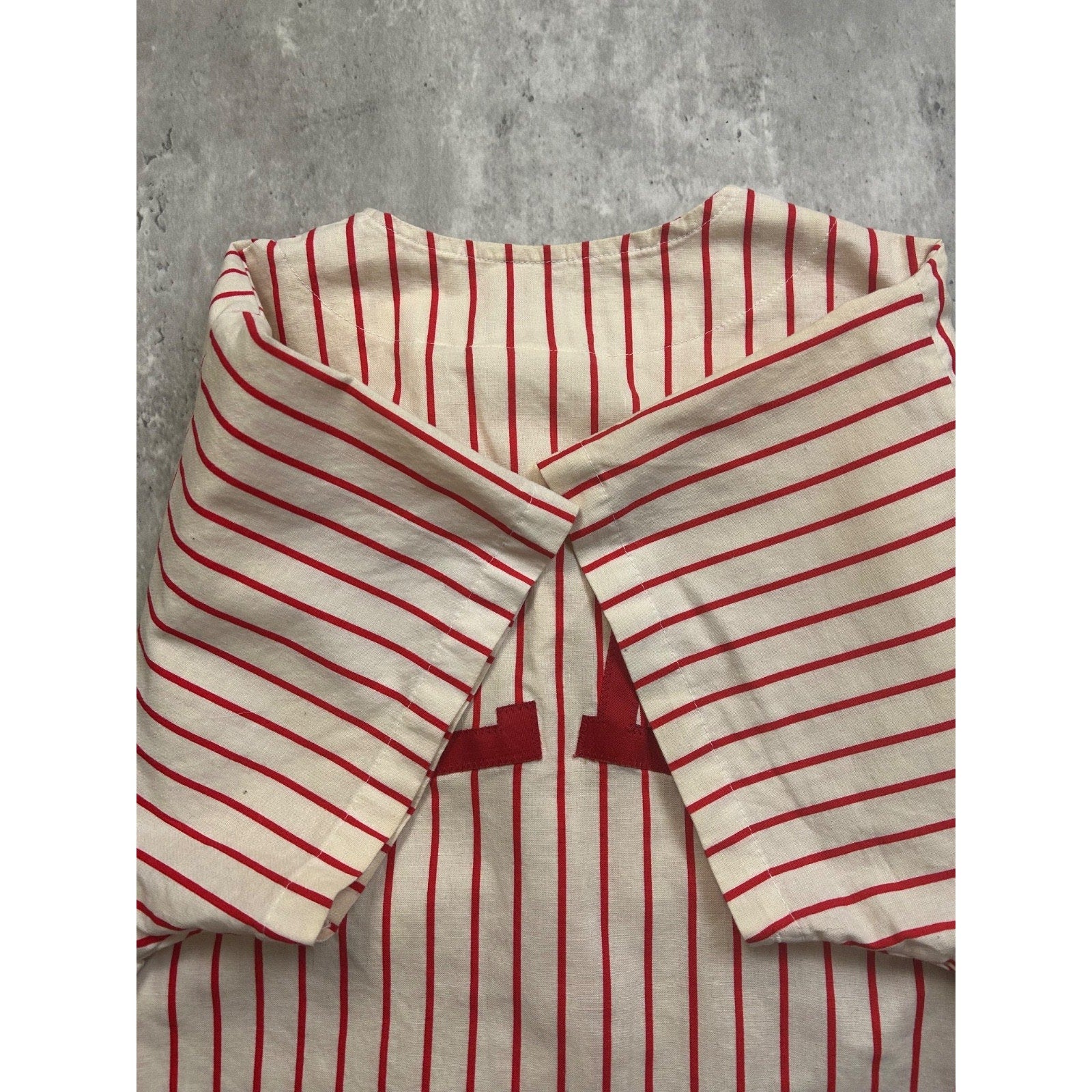 Vintage 90s Cincinnati Reds MLB Pinstripe Stitched Baseball Jersey Size Small