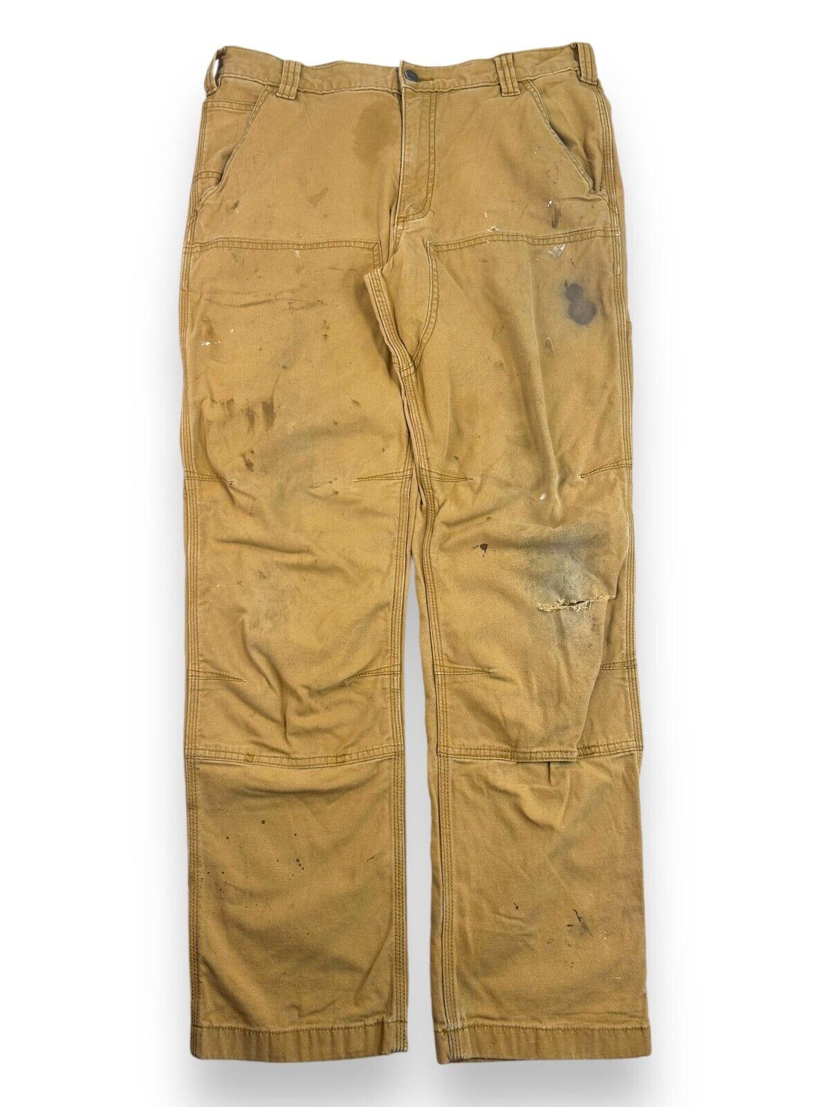 Carhartt Canvas Workwear Five Pocket Workwear Double Knee Pants Size 34