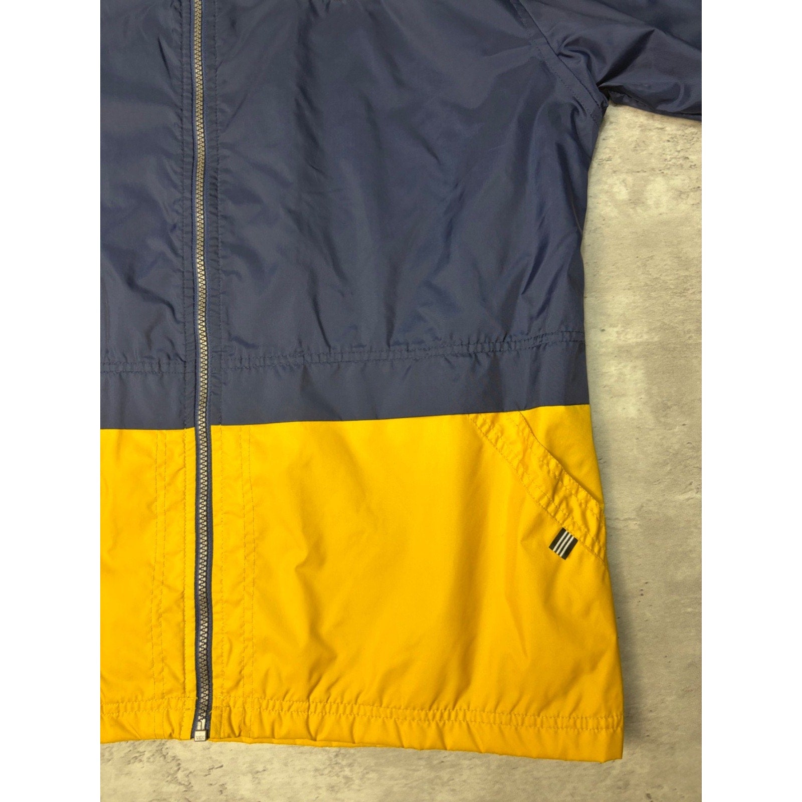 Vintage Adidas Embroidered Logo Two Tone Windbreaker Jacket Size XL