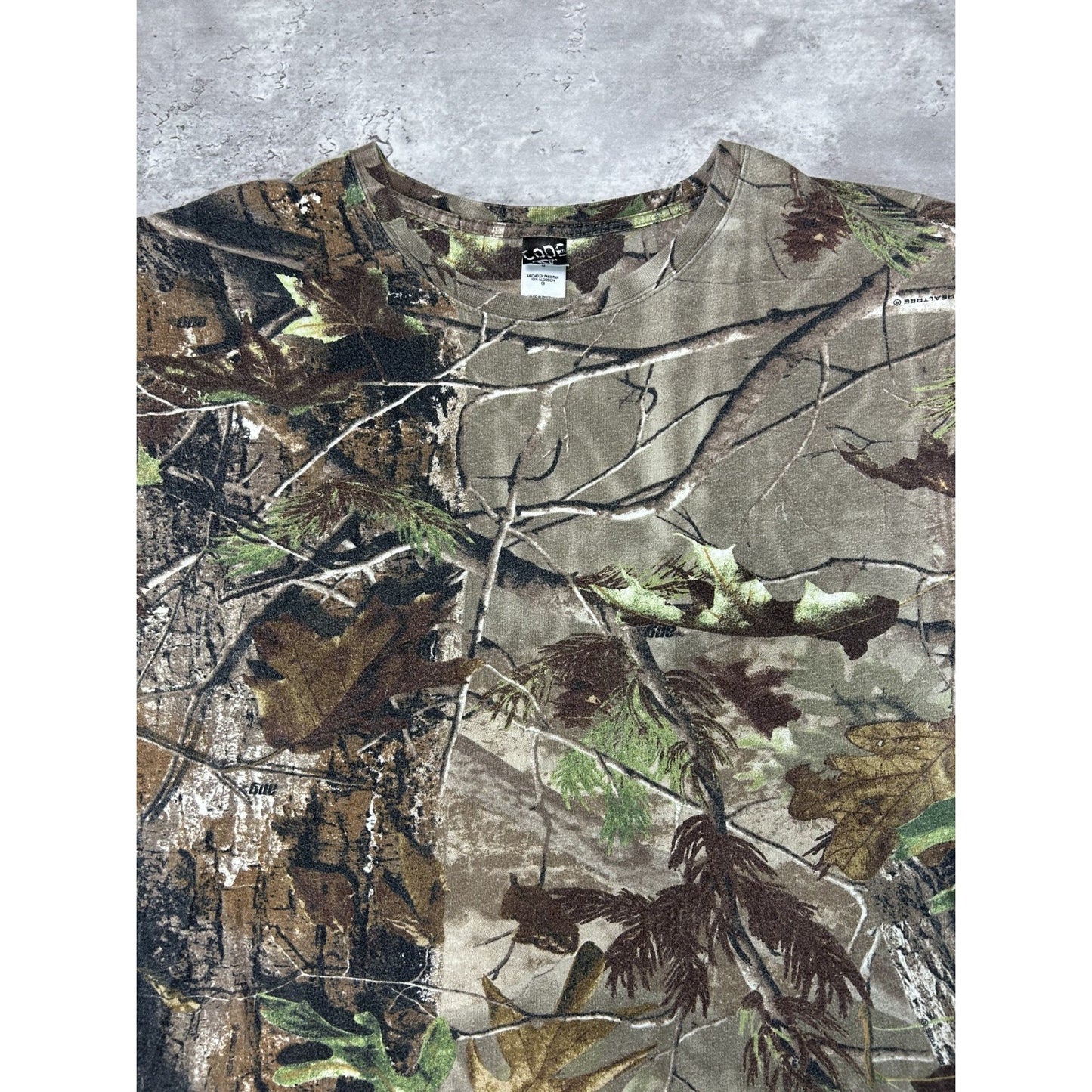 Vintage Code IV Tree Camo Hunting T-Shirt Size Large