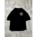 Vintage Harley Davidson Fort Collins Landscape Graphic Baseball Jersey Sz Large