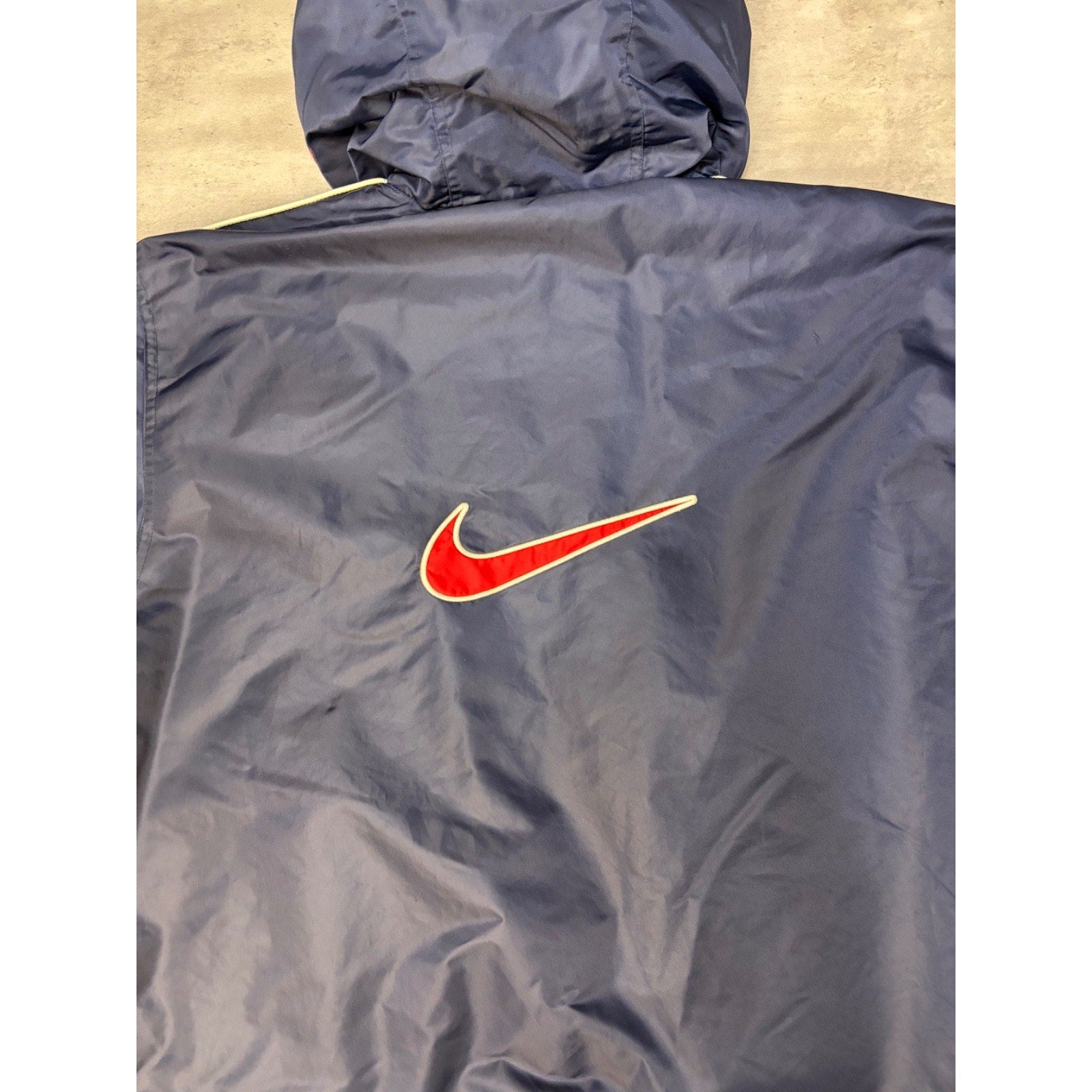 Vintage 2000s Nike Embroidered Swoosh Nylon Bomber Jacket Size