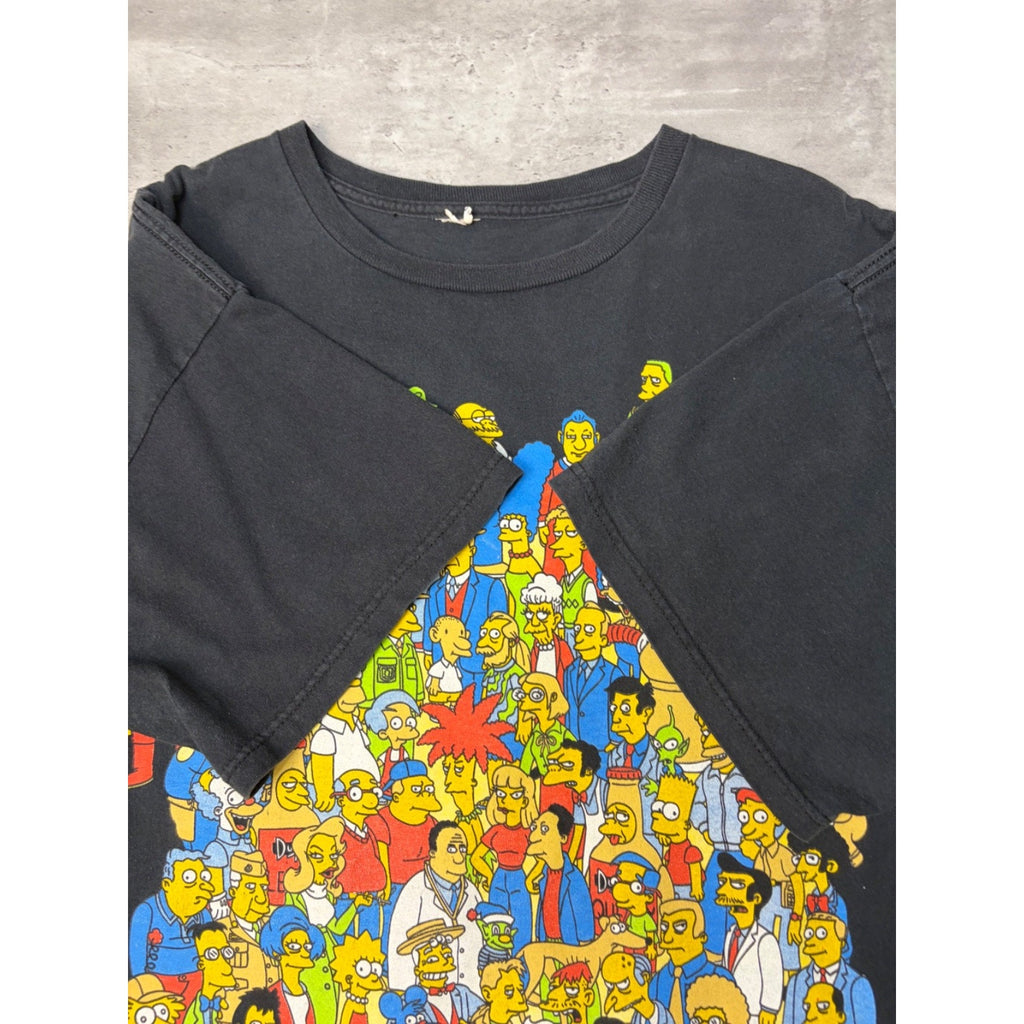 Vintage The Simpsons Cast Graphic T-Shirt Size XL