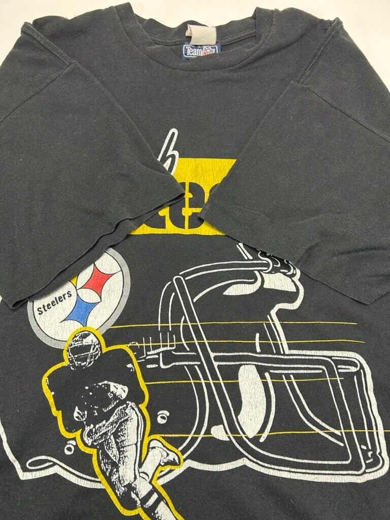 Vintage 90s Pittsburgh Steelers Player Graphic T-Shirt Size 2XL