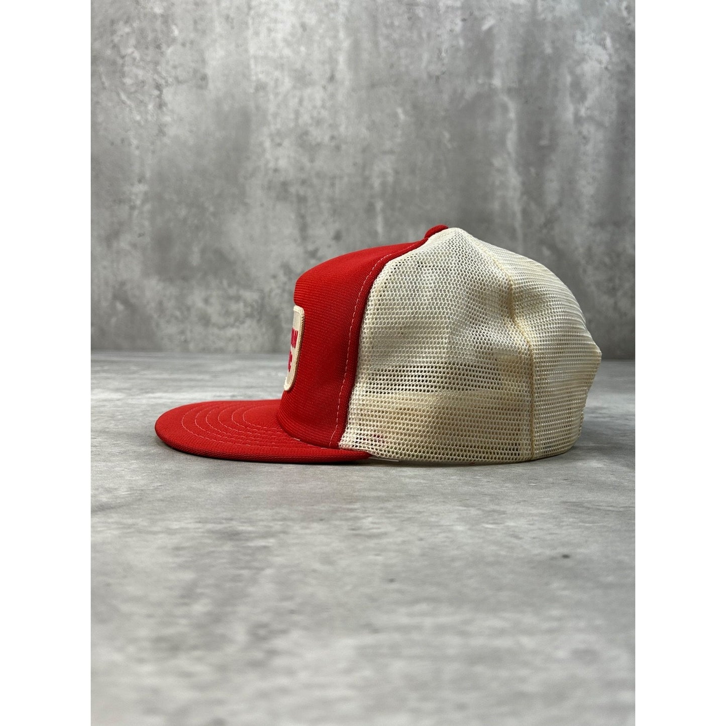 Vintage 80s McCammon Electric Embroidered Patch Trucker Snapback Hat OSFA