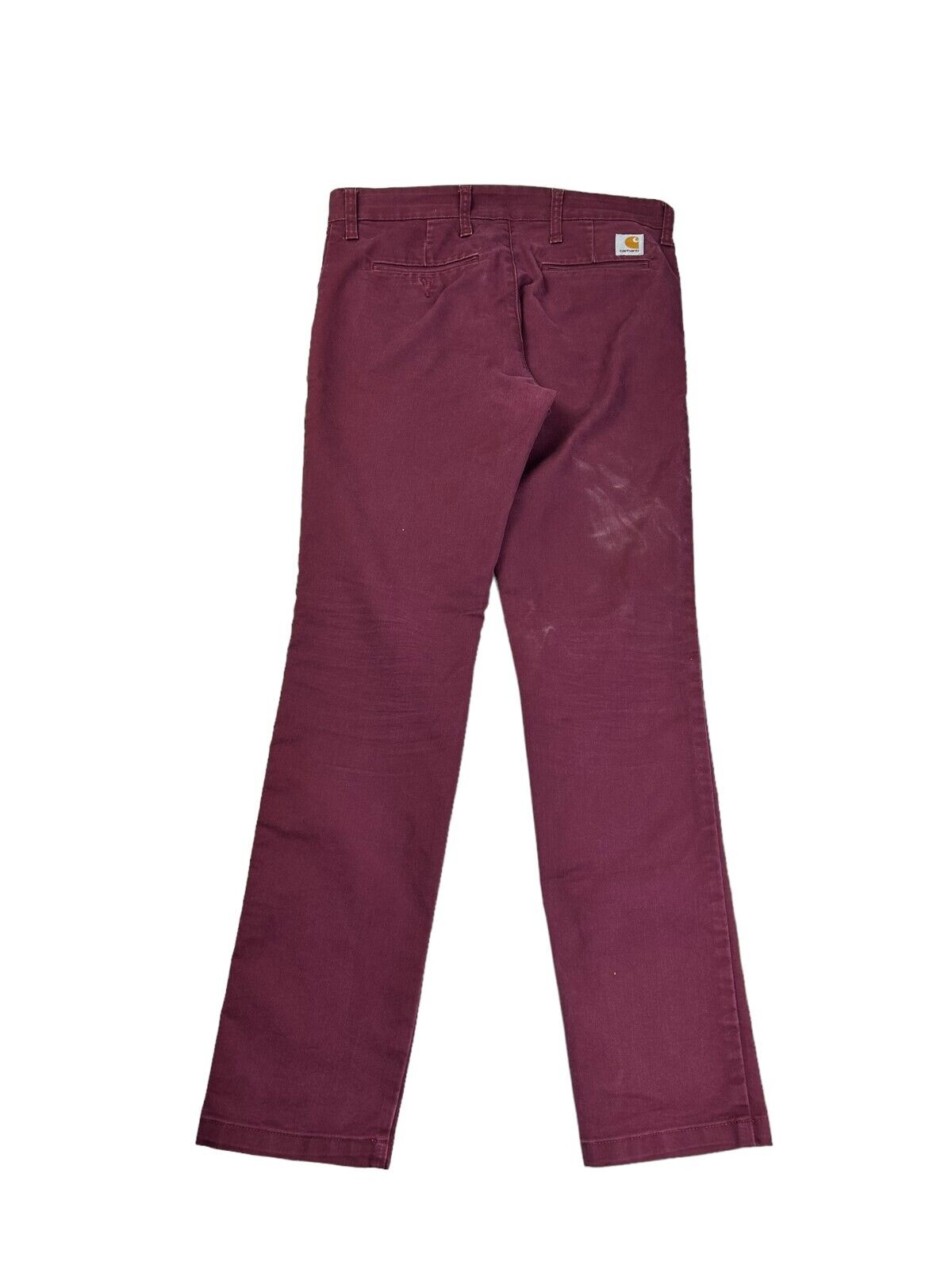 Carhartt WIP Chino Style Straight Leg Workwear Pants Size 32 Maroon