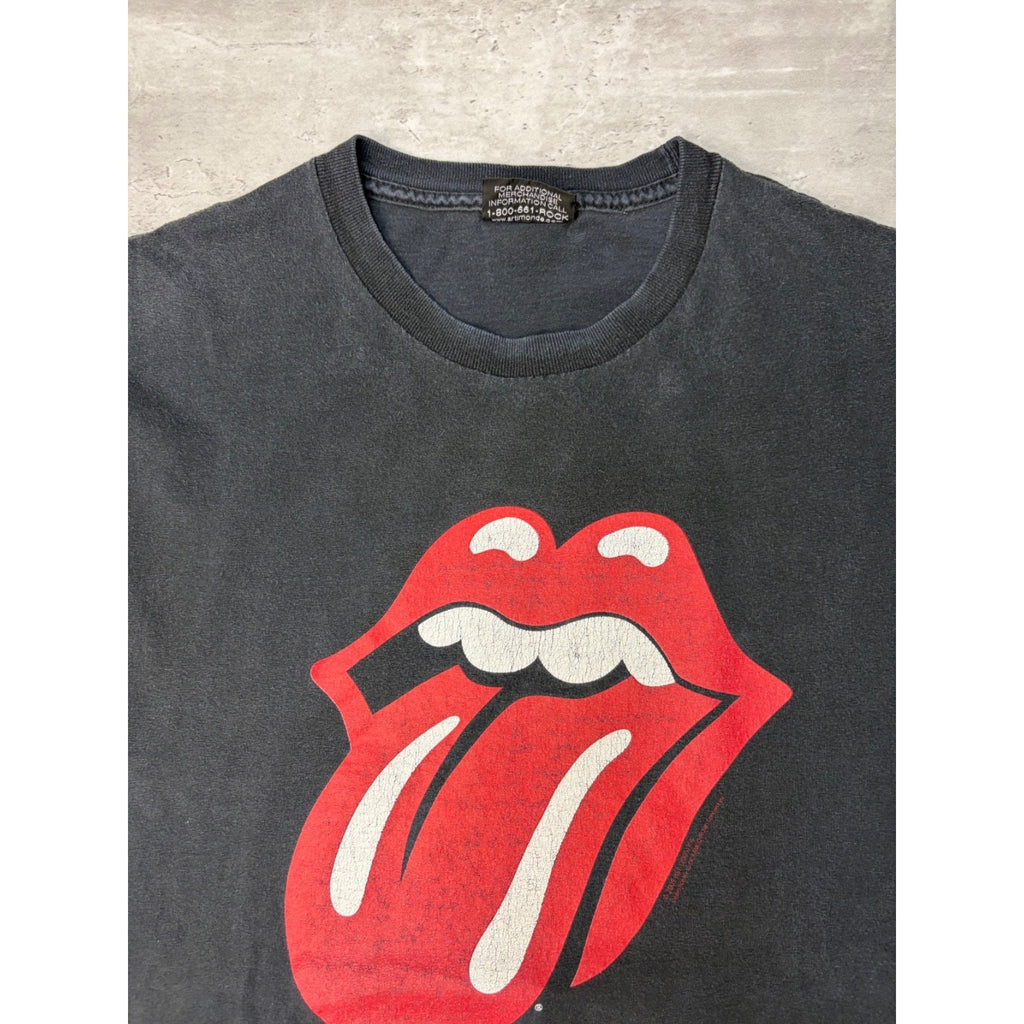 Vintage Rolling Stones Rock Music Classic Logo Graphic Band T-Shirt Size XL