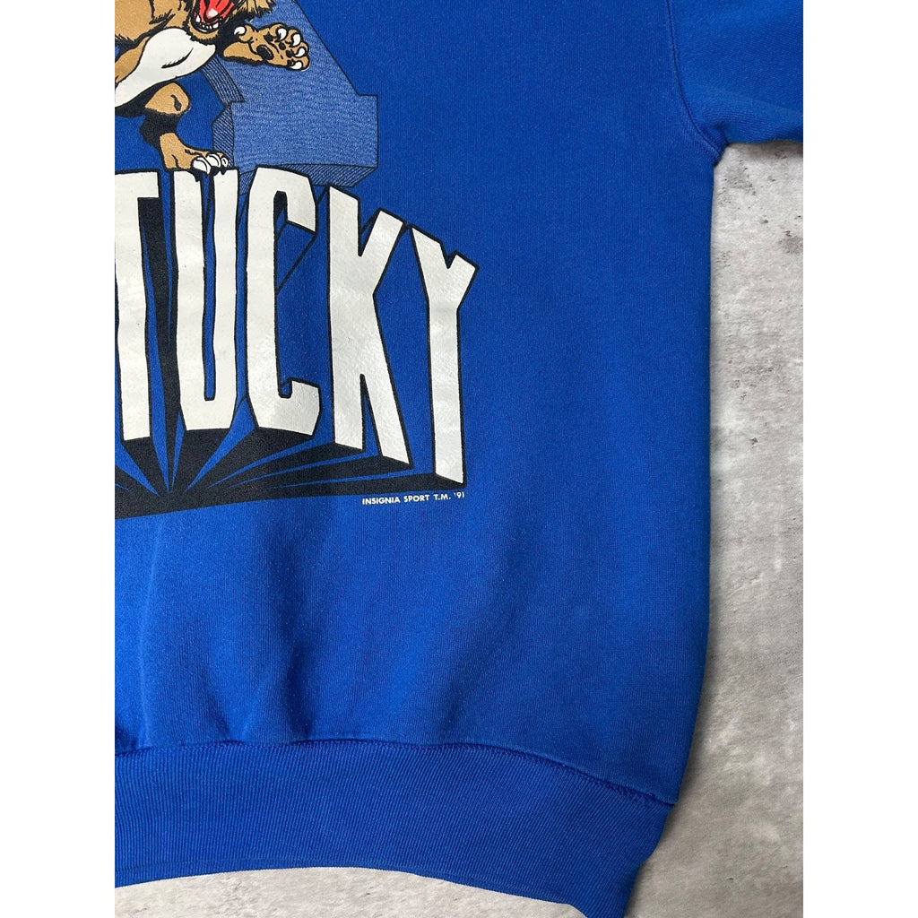 Vintage 1991 Kentucky Wildcats NCAA Collegiate Graphic Sweatshirt Size XL