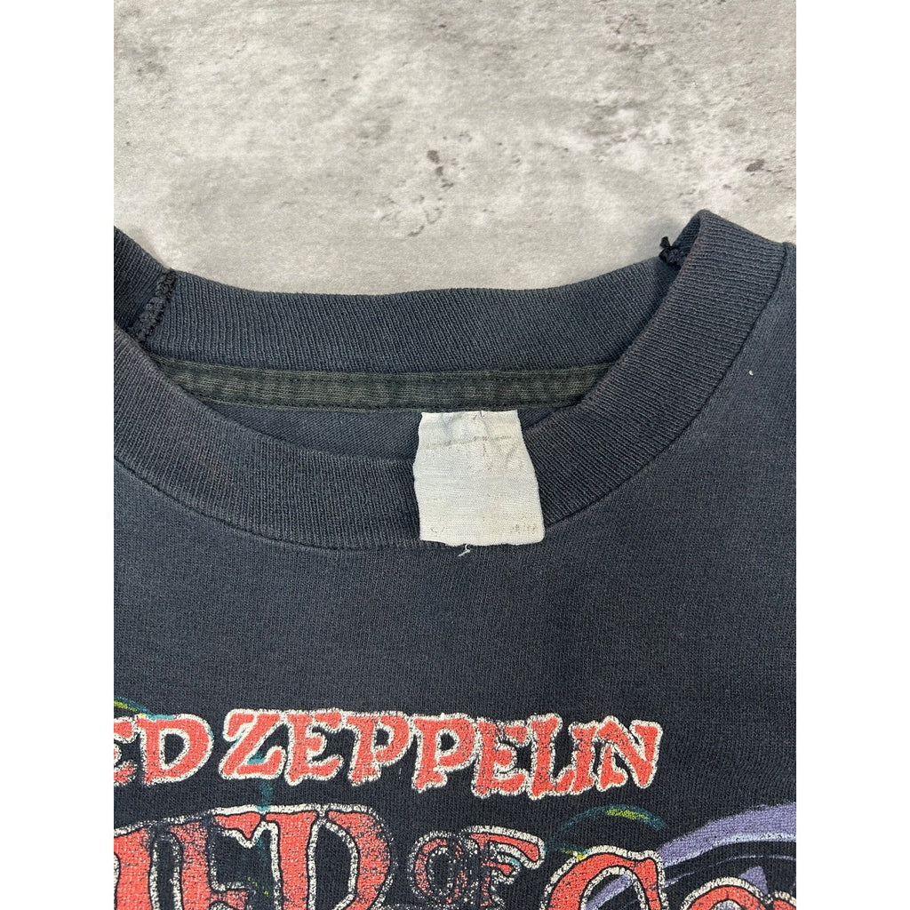Vintage 90s Led Zeppelin Hammer Of The Gods Rock Music Band T-Shirt Size Medium