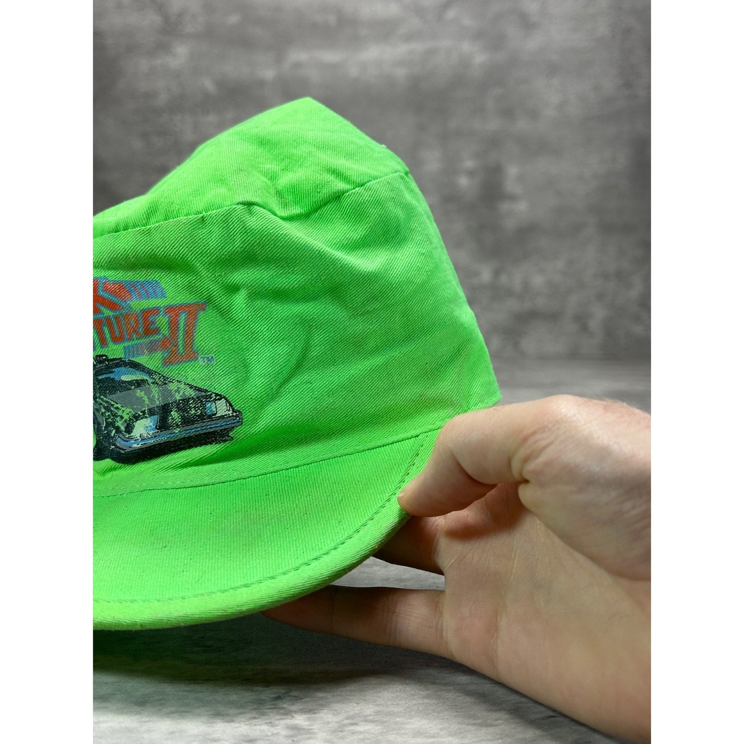 Vintage 80s/90s Back To The Future II Movie Promo Graphic Flexfit Hat OSFA