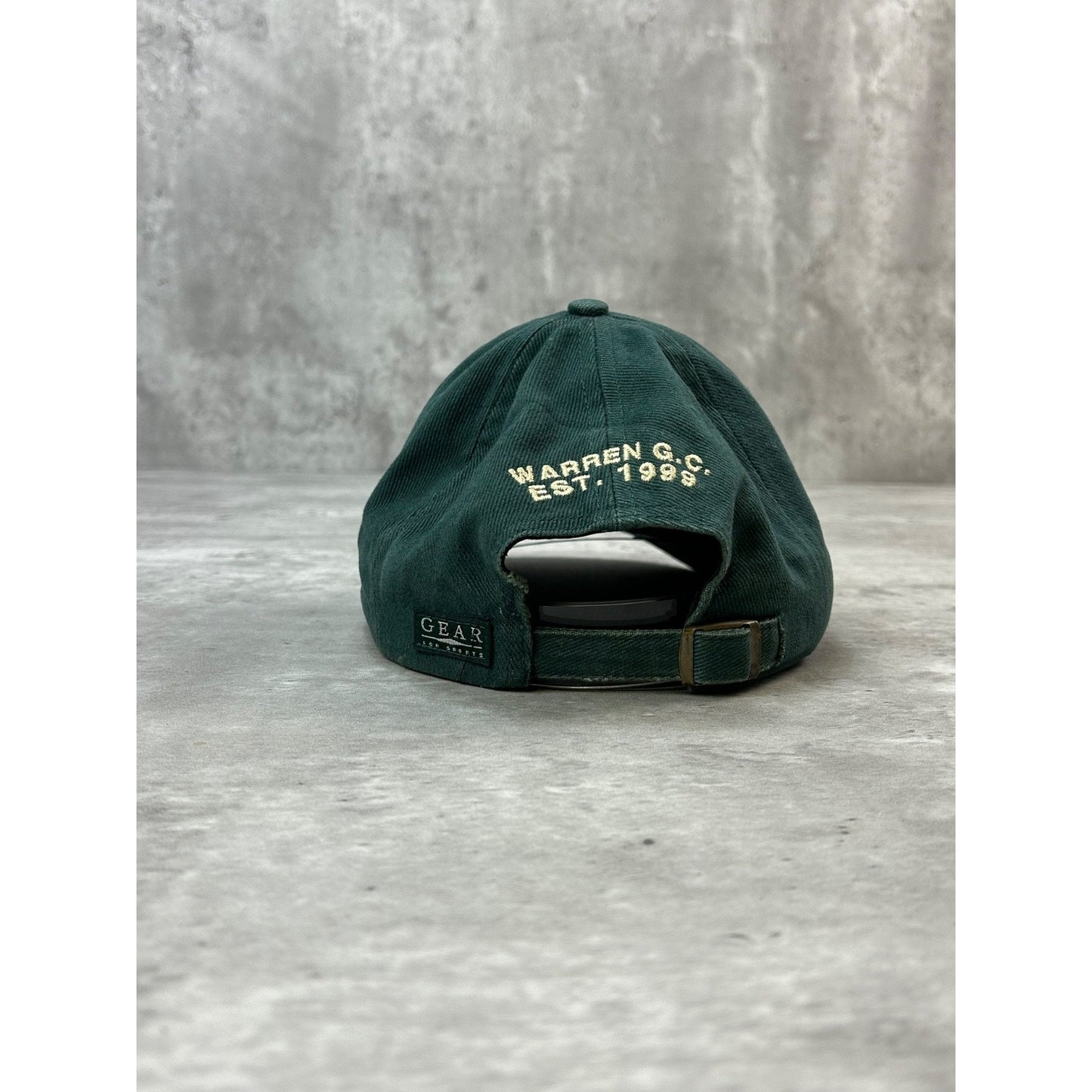 Vintage 90s Notre Dame Fighting Irish NCAA Golf Embroidered Strapback Hat OSFA