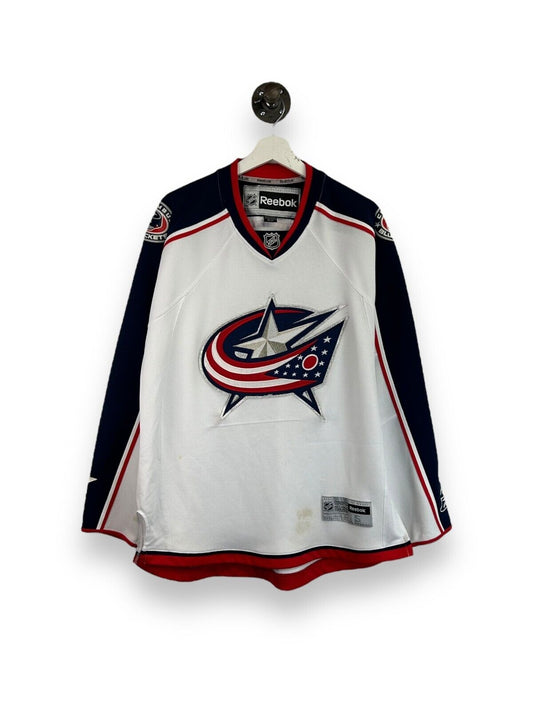 Columbus Blue Jackets NHL Stitched Reebok Hockey Jersey Size Small White