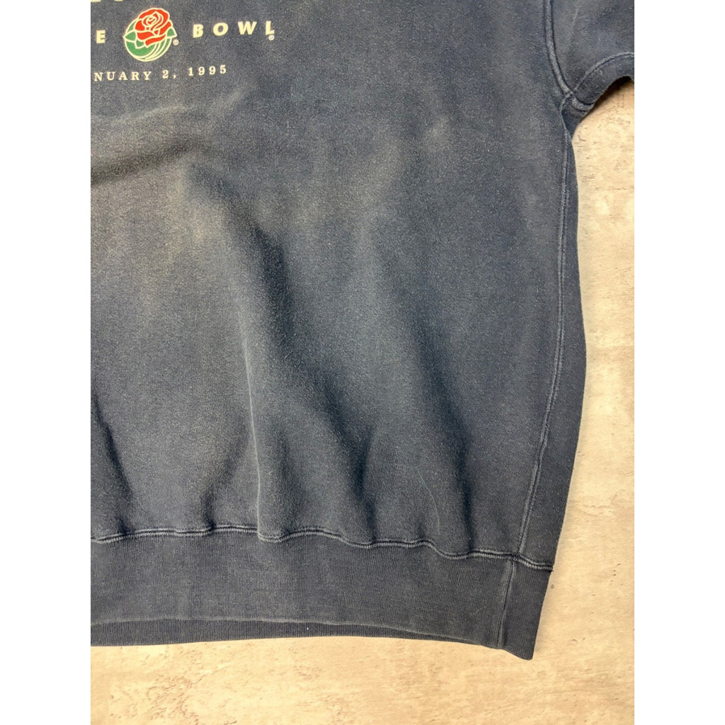 Vintage 1995 Penn State Nittany Lions NCAA Rose Bowl Spellout Sweatshirt Size XL